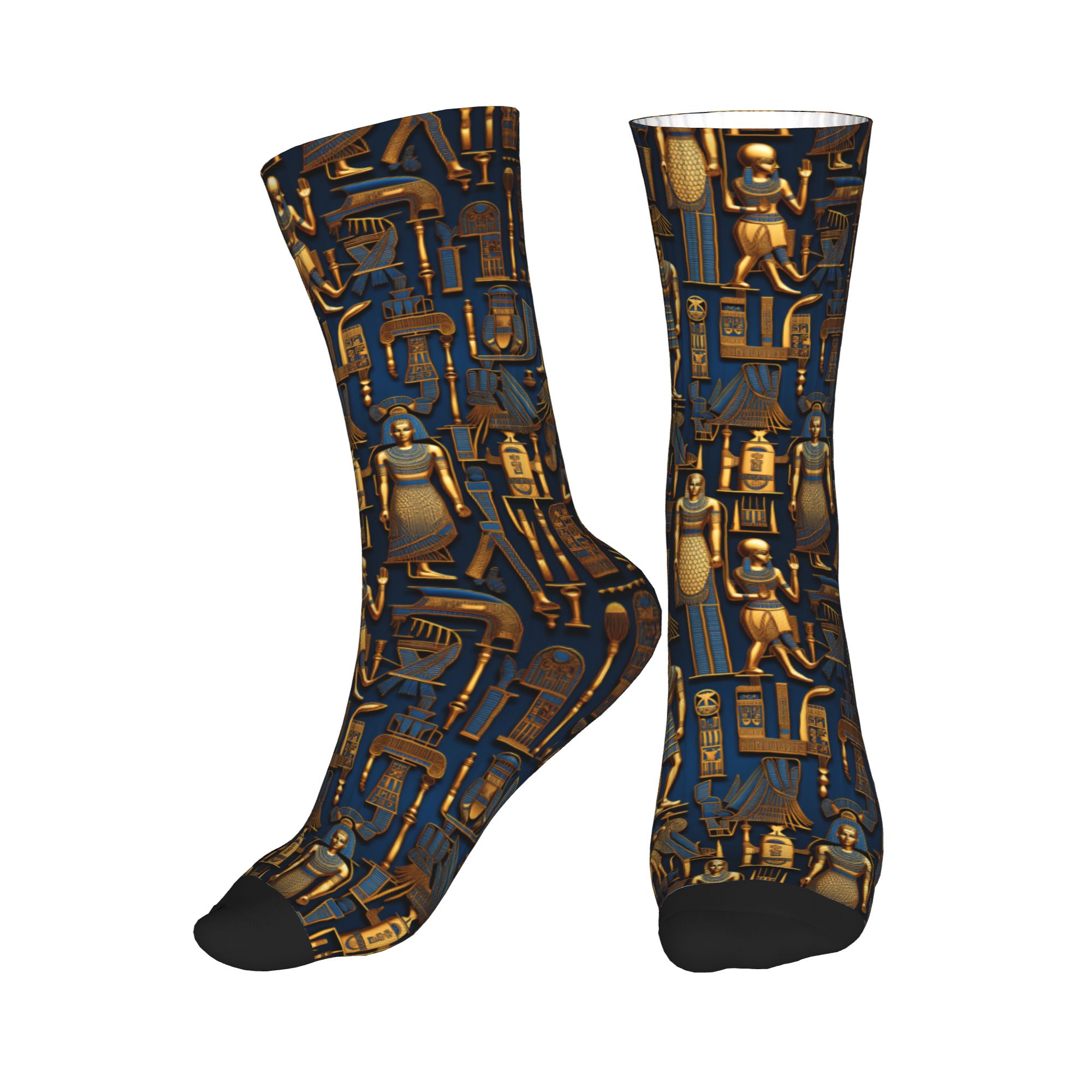 Dress Sock Men - Egyptische goden en symbolen patroon heren