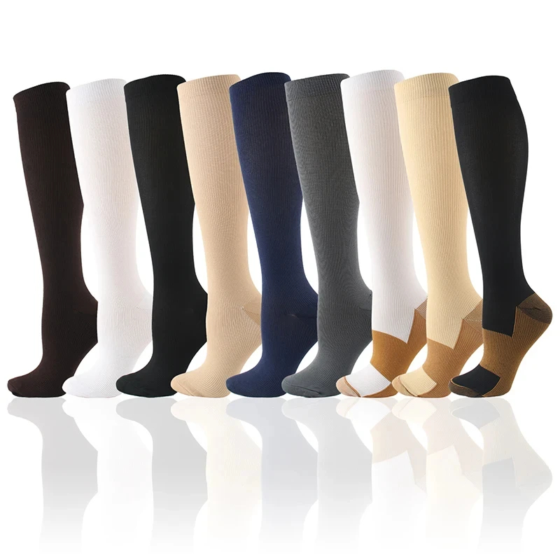Compression Sock Medical - Compressiesokken Medische Effen Kleur Spataderen Bloedcirculatie
