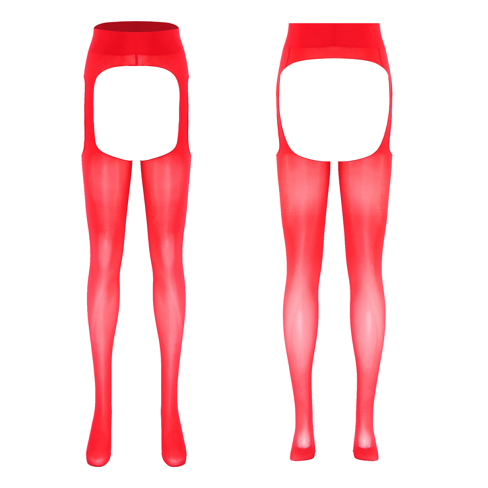 Tights Pantyhose Sheer - Vrouwen Sexy Open Kruis Glossy Sheer