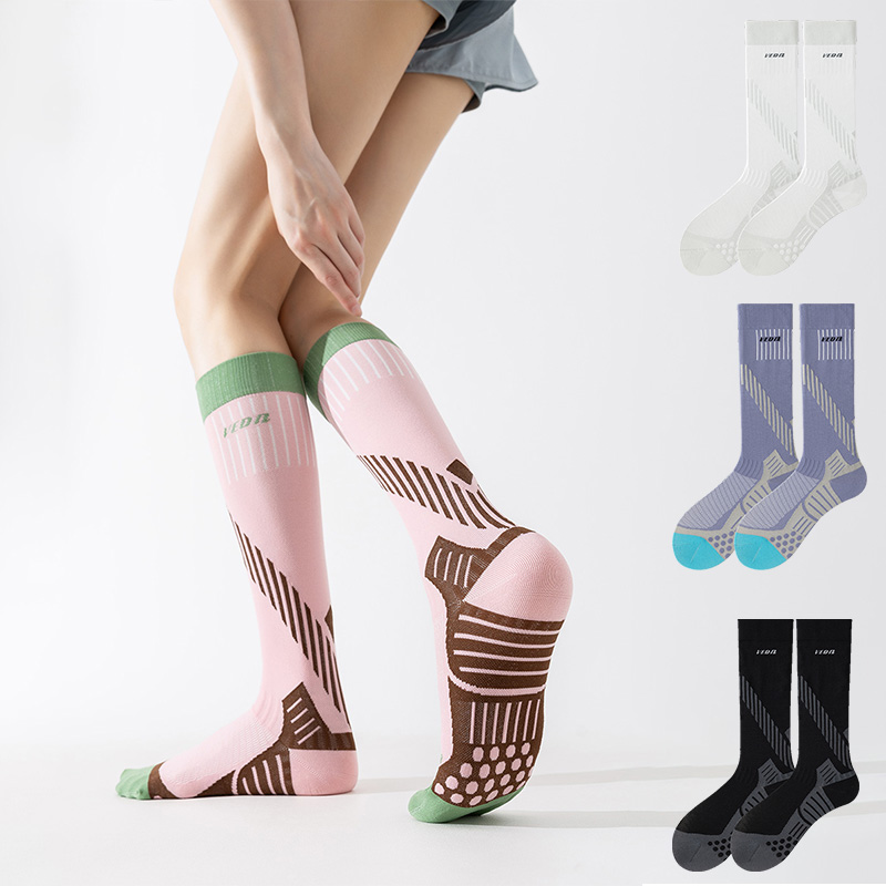 Compression Sock Medical - Veidoorn Compressiesokken voor dames Kniehoge antislipzoolondersteuning