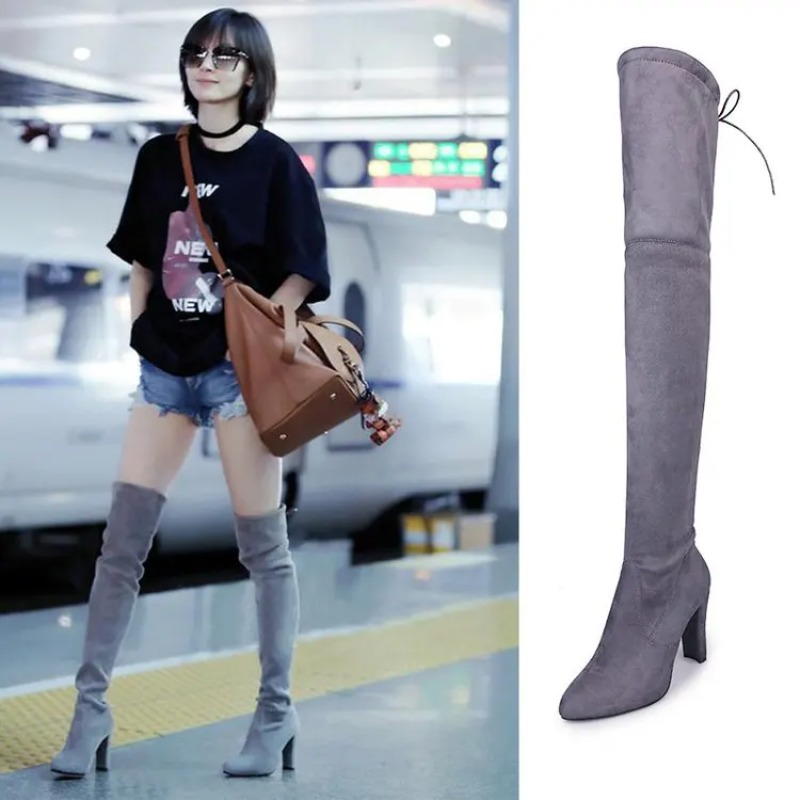 Nieuwe Europese en Amerikaanse - Knee High Sock Women recensie en prijs