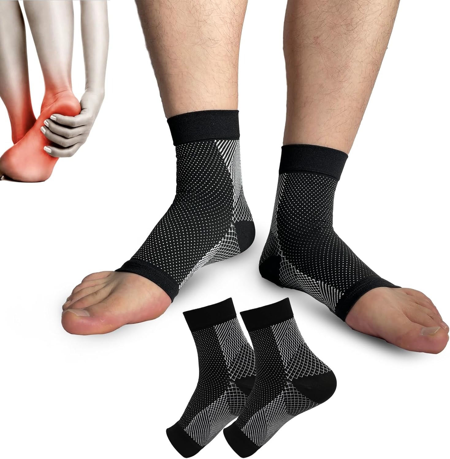 1 paar Neuropathie Sokken, Enk - Ankle Brace Sock recensie en prijs