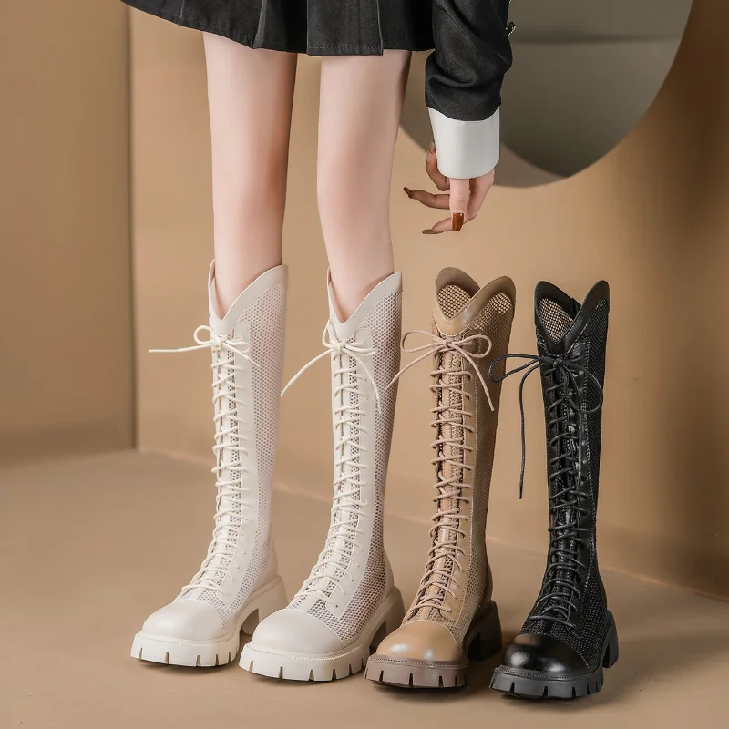 Vrouwen Zomer Kniehoge Mesh Ho - Knee High Sock Women recensie en prijs