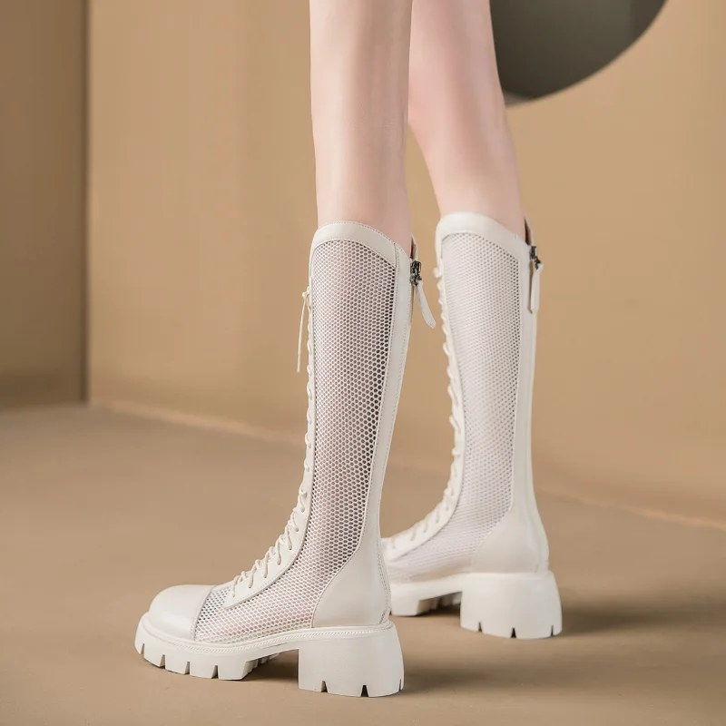 Vrouwen Zomer Kniehoge Mesh Ho - Knee High Sock Women recensie en prijs