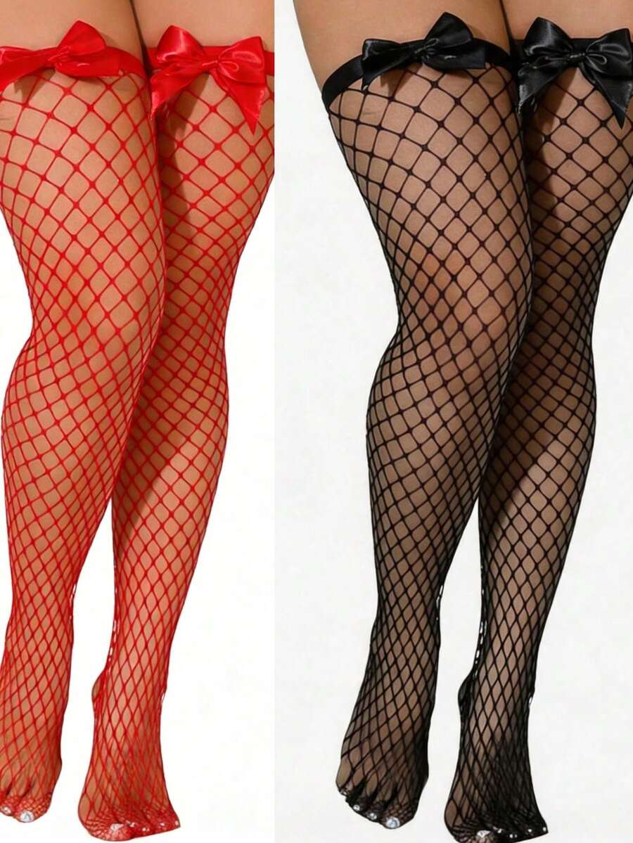 Kousen met strikdecoratie, fis - Knee High Sock Women recensie en prijs