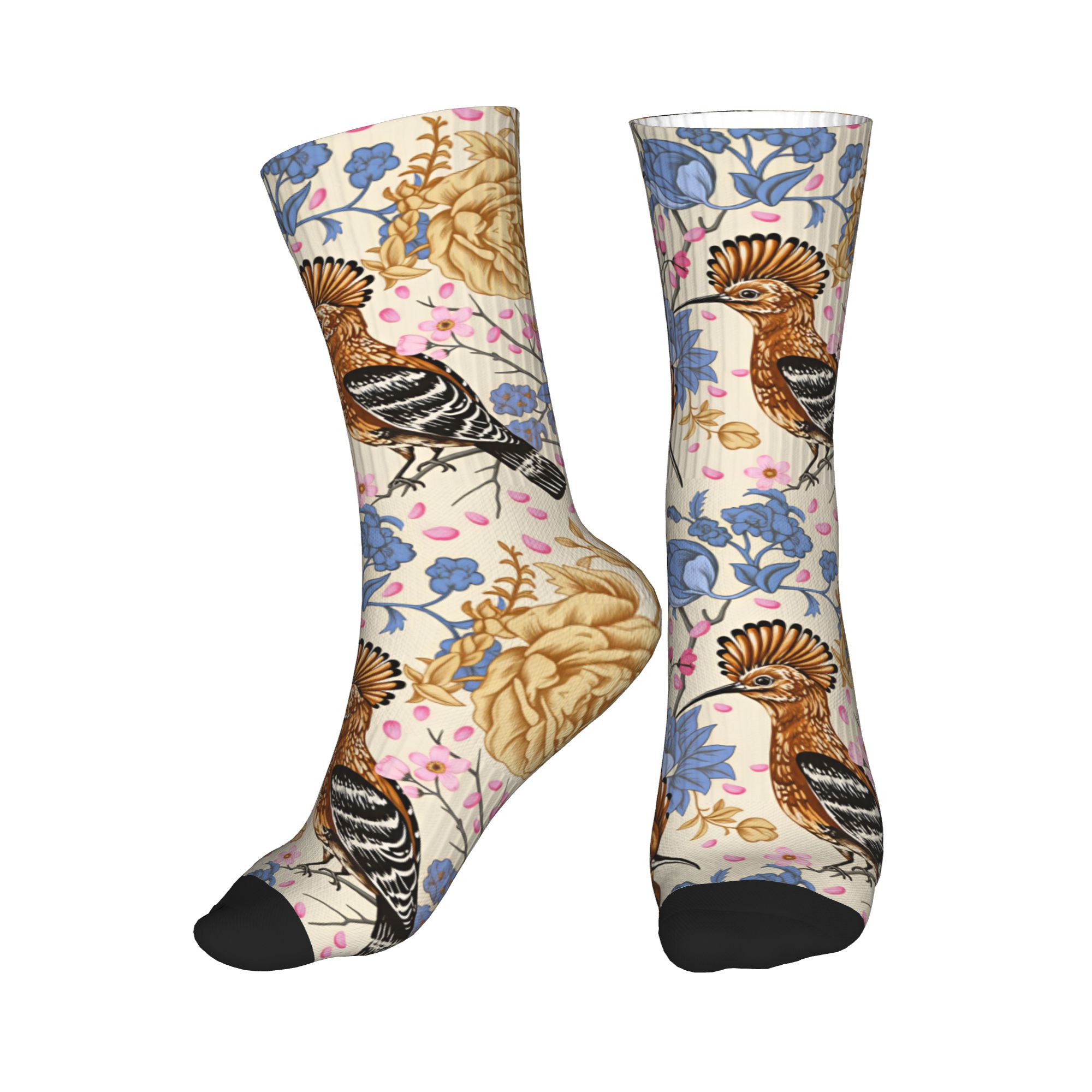 Hoopoe Bird Blue Peony Vintage - Dress Sock Men recensie en prijs