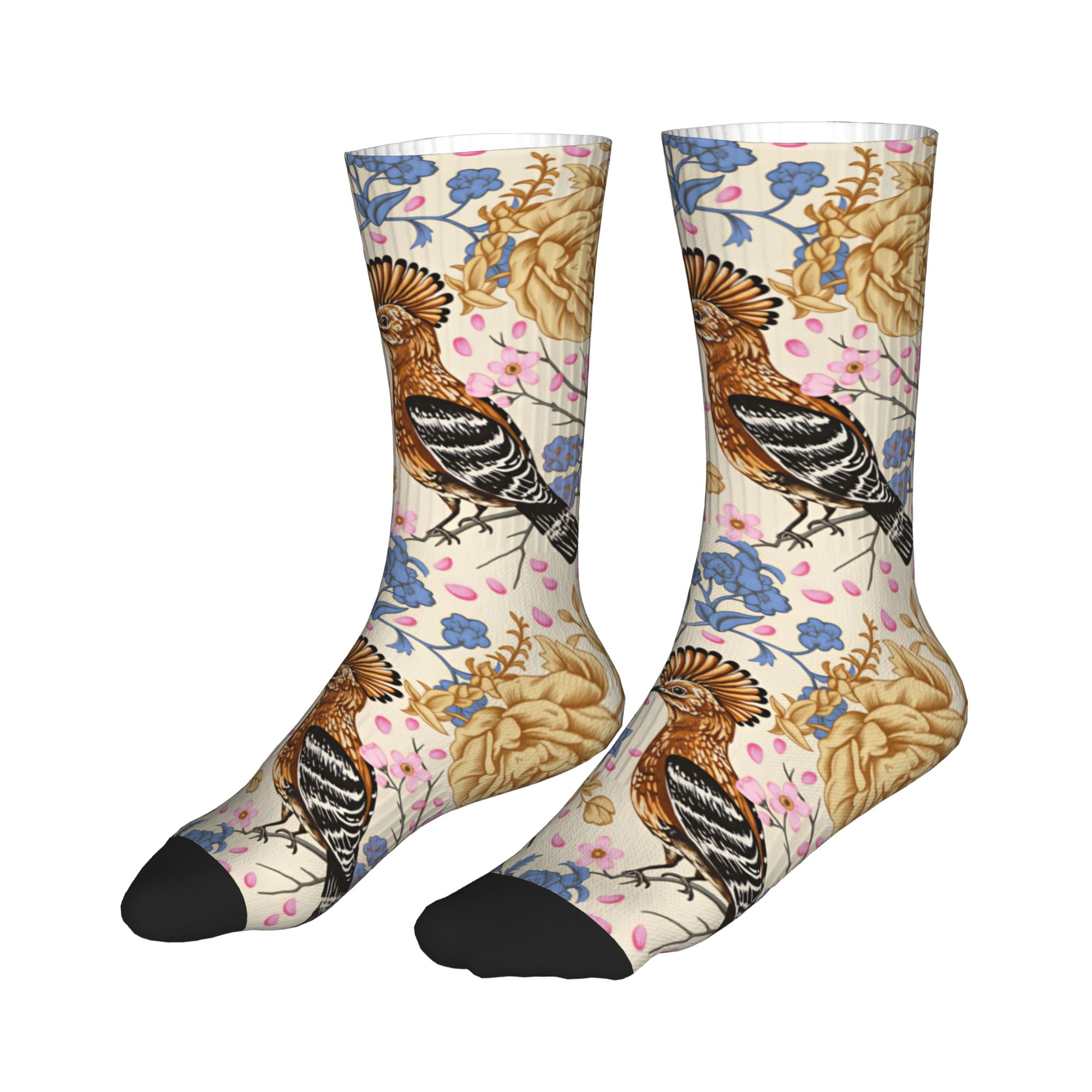 Hoopoe Bird Blue Peony Vintage - Dress Sock Men recensie en prijs